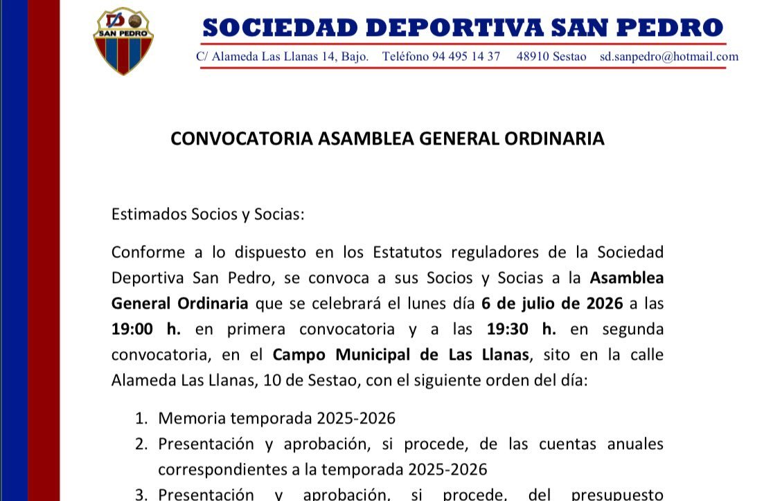 Asamblea General Ordinaria