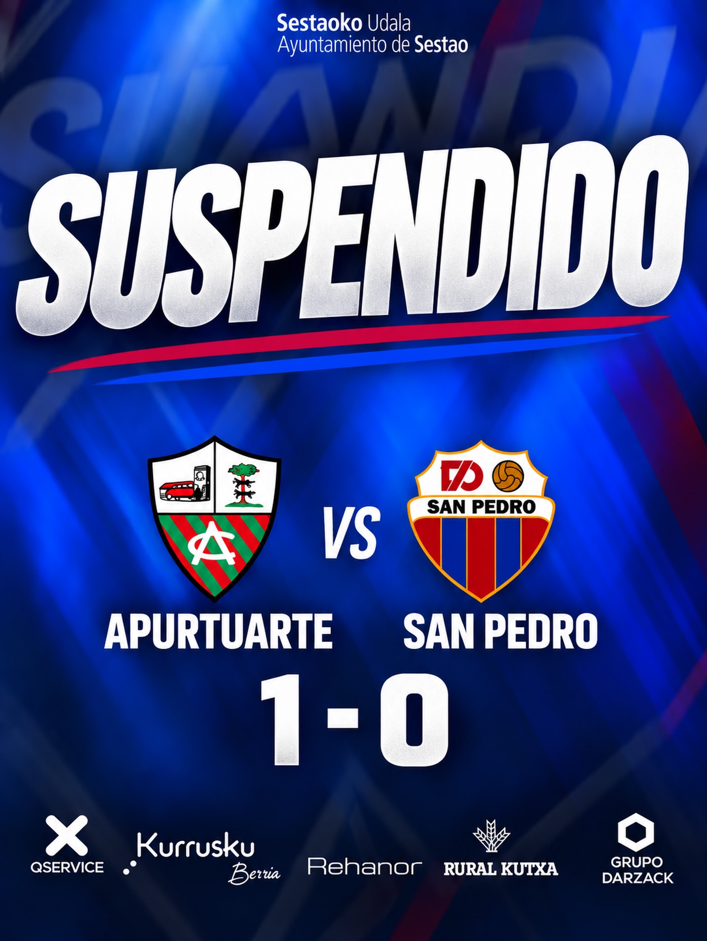 J3 | Suspendido en Arteaga con 1-0 en contra